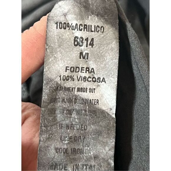 NWT Belle France Boho Gray Beaded Sweater Tunic Made in Italy w/ crocheted Hem M - Picture 12 of 15